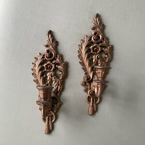 1962 Burwood Ornate Candle Sconces